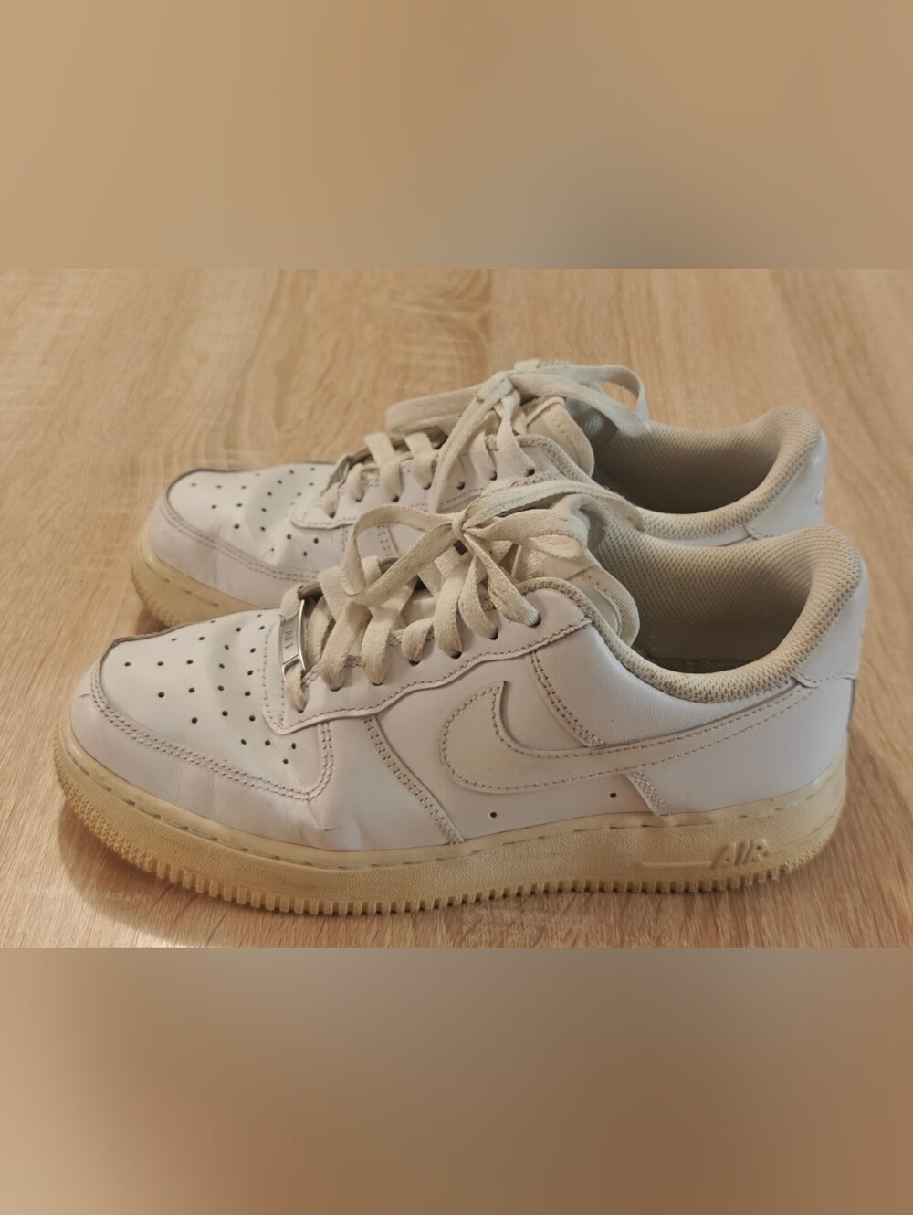 Nike Air Force 1 Low Triple White Leather Sneakers Men’s Size 8